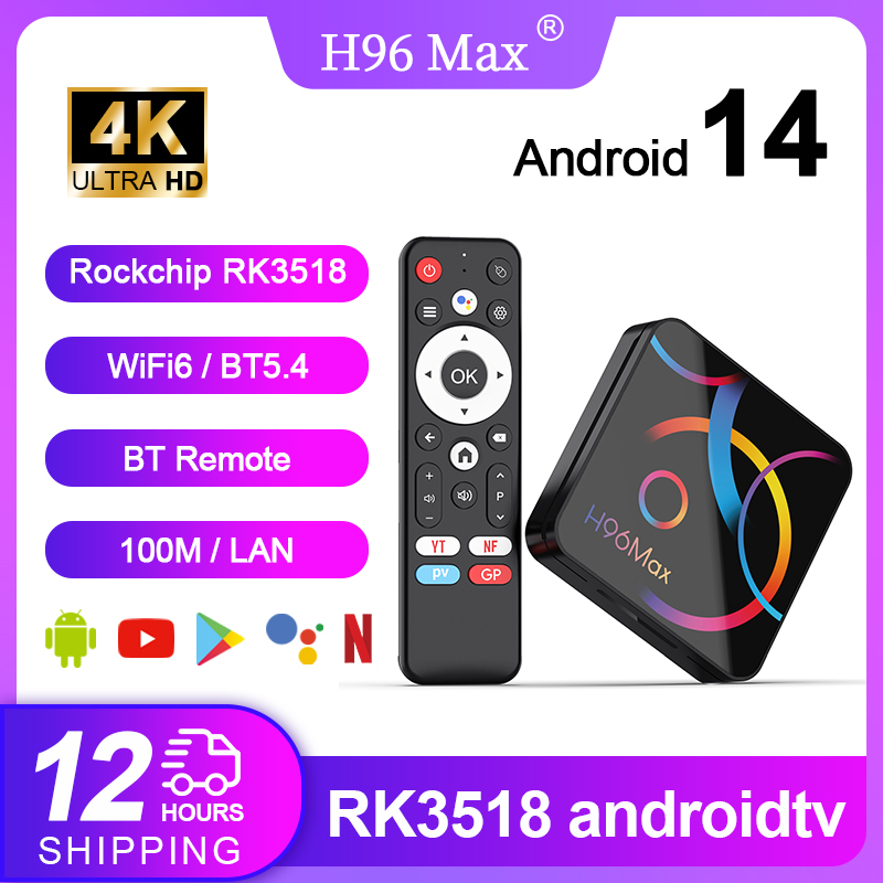 Radxa Rock 5B 16Gb - Boîtier TV H96Max RK3518 Android 14
