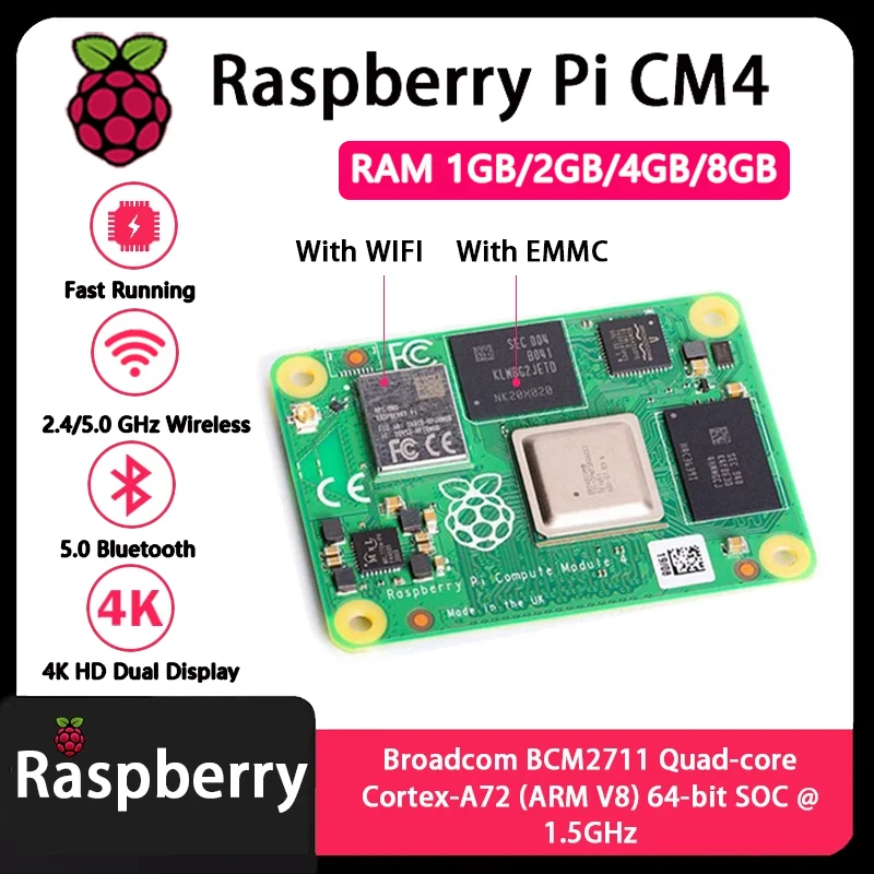Raspberry Pi CM4 1 Go/2 Go/4 G - Compute Module 4 32Gb Wifi avis et prix