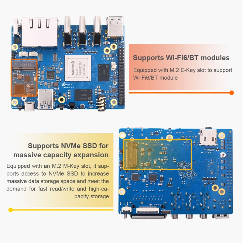 Orange Pi 5 Plus 4 8 16 go RAM - Rk3588 Mini Pc Board avis et prix